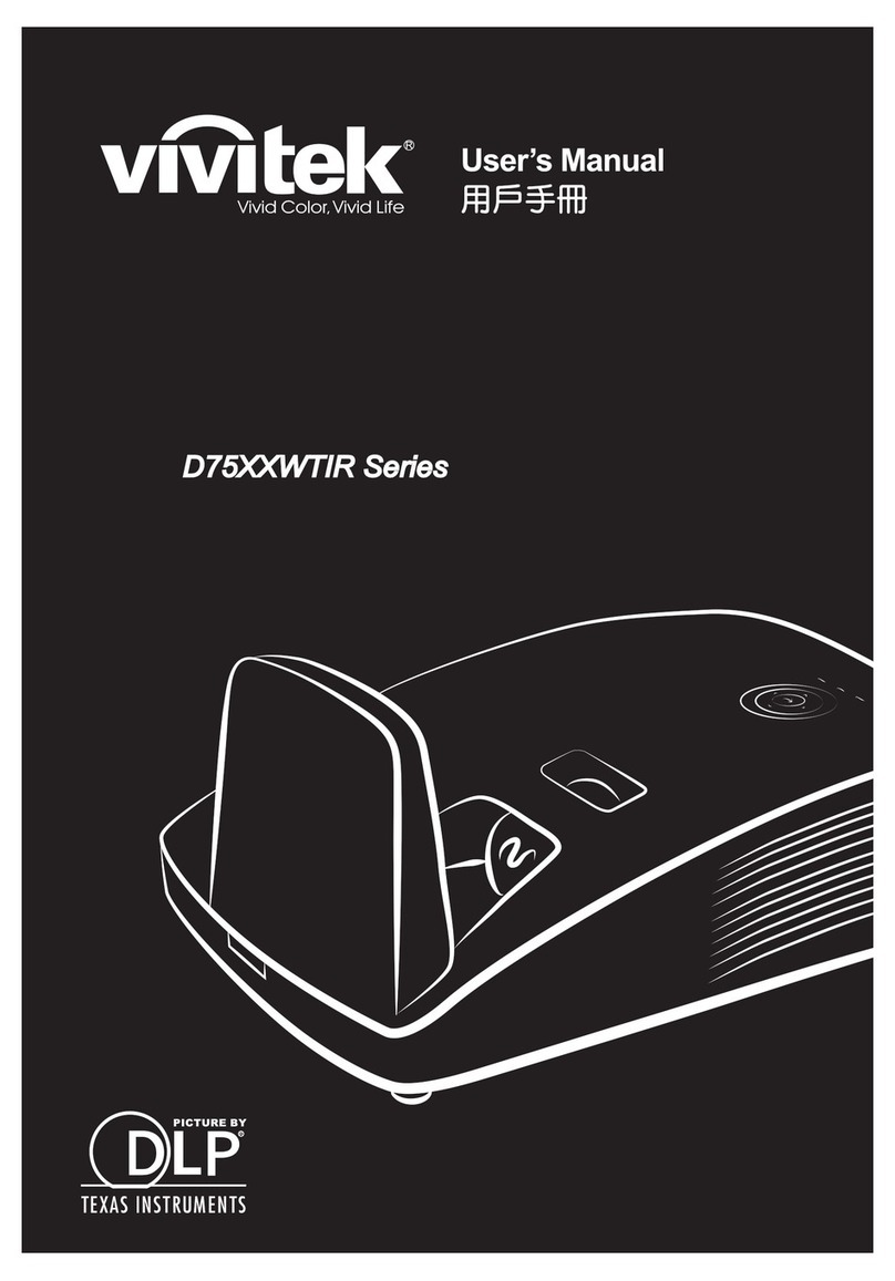 Vivitek D75XXWTIR Series User manual