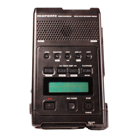 Marantz PMD660 quick guide