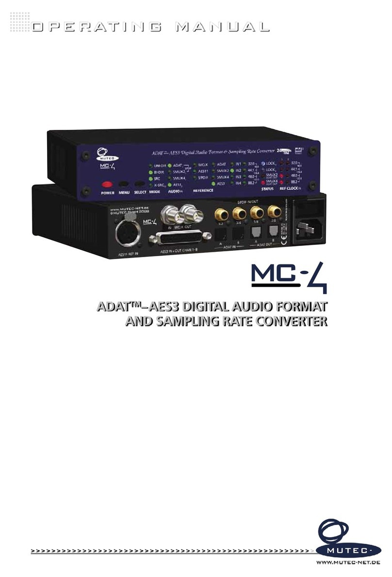 Mutec MC-4 operating manual