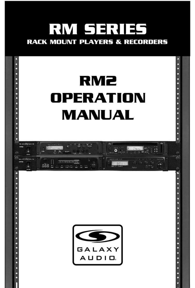 Galaxy Audio RM2 Operation manual