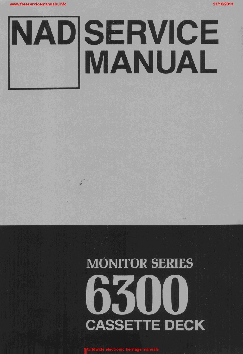 NAD Monitor 6300 Series Service manual