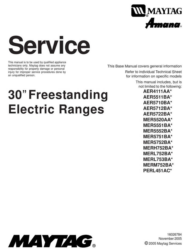 Maytag AER4111AA Series User manual