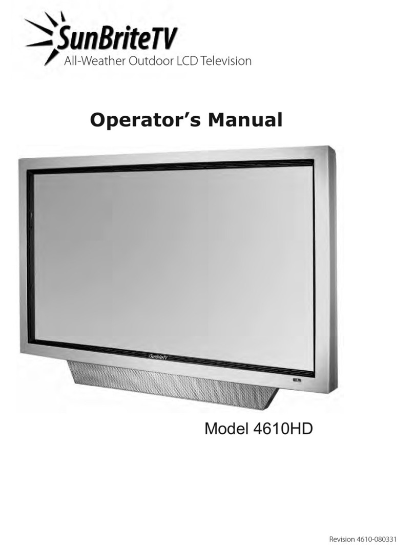 SunBriteTV 4610HD User manual SunBriteTV 4610HD User manual