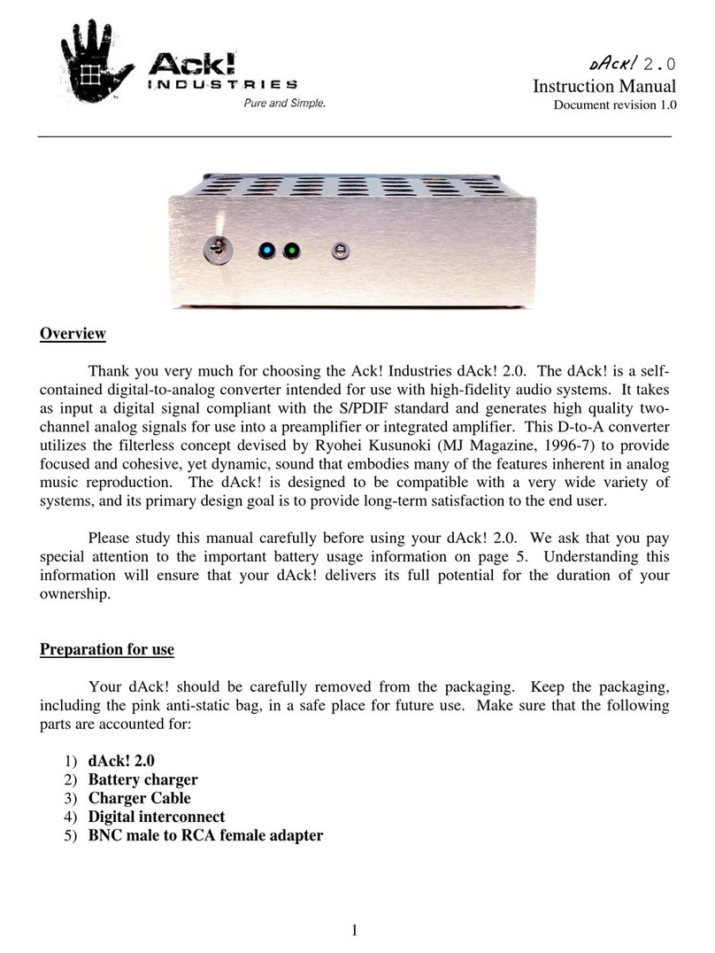 Ack!Industries dAck! 2.0 instruction manual