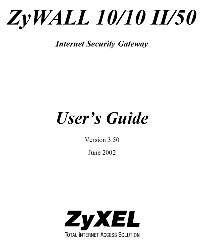 ZyXEL Communications ZyWALL 10/10 User manual