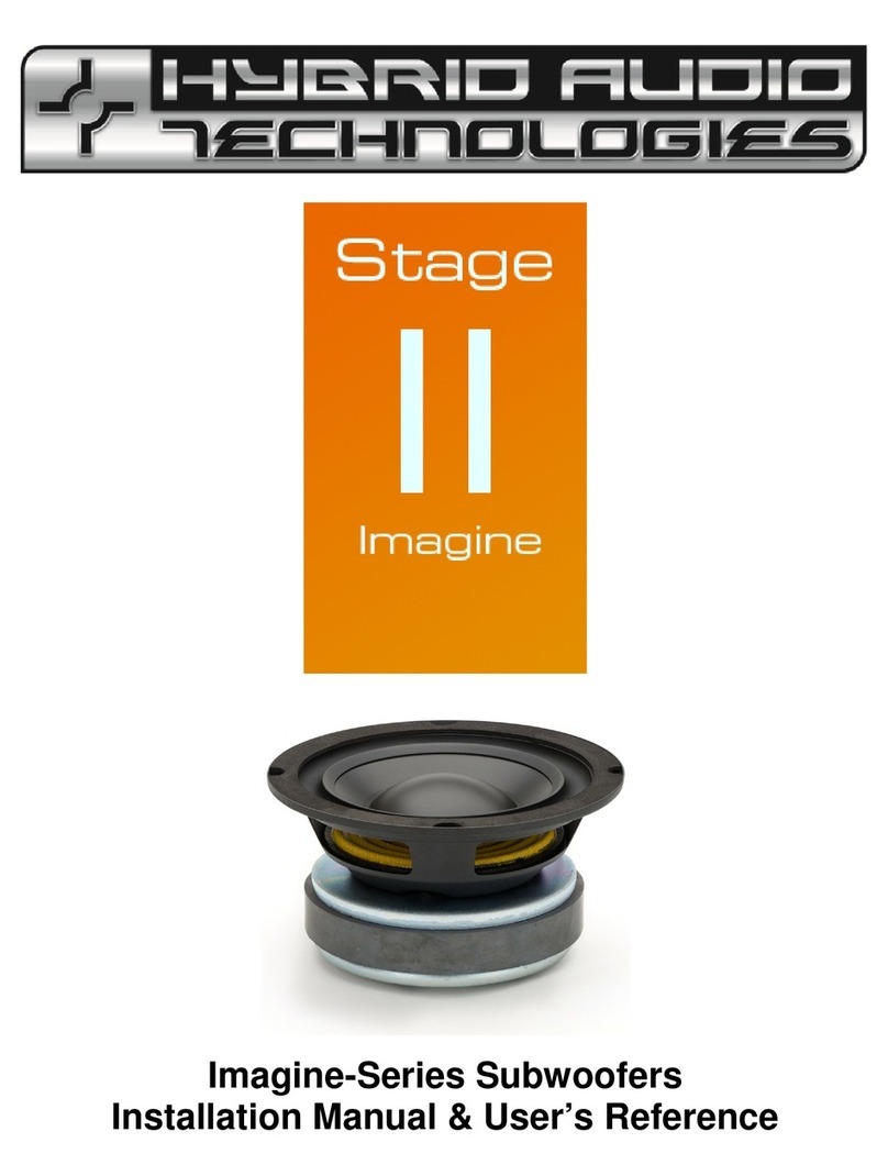 Hybrid Audio Technologies Imagine-Series Installation manual & user's reference Hybrid Audio Technologies Imagine-Series Installation manual & user's reference