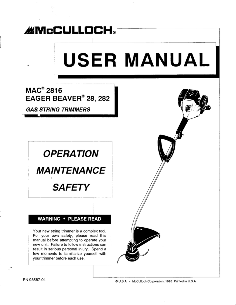 McCulloch MAC 291 User manual