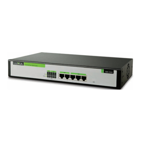 Luxul XBR-2300 User manual