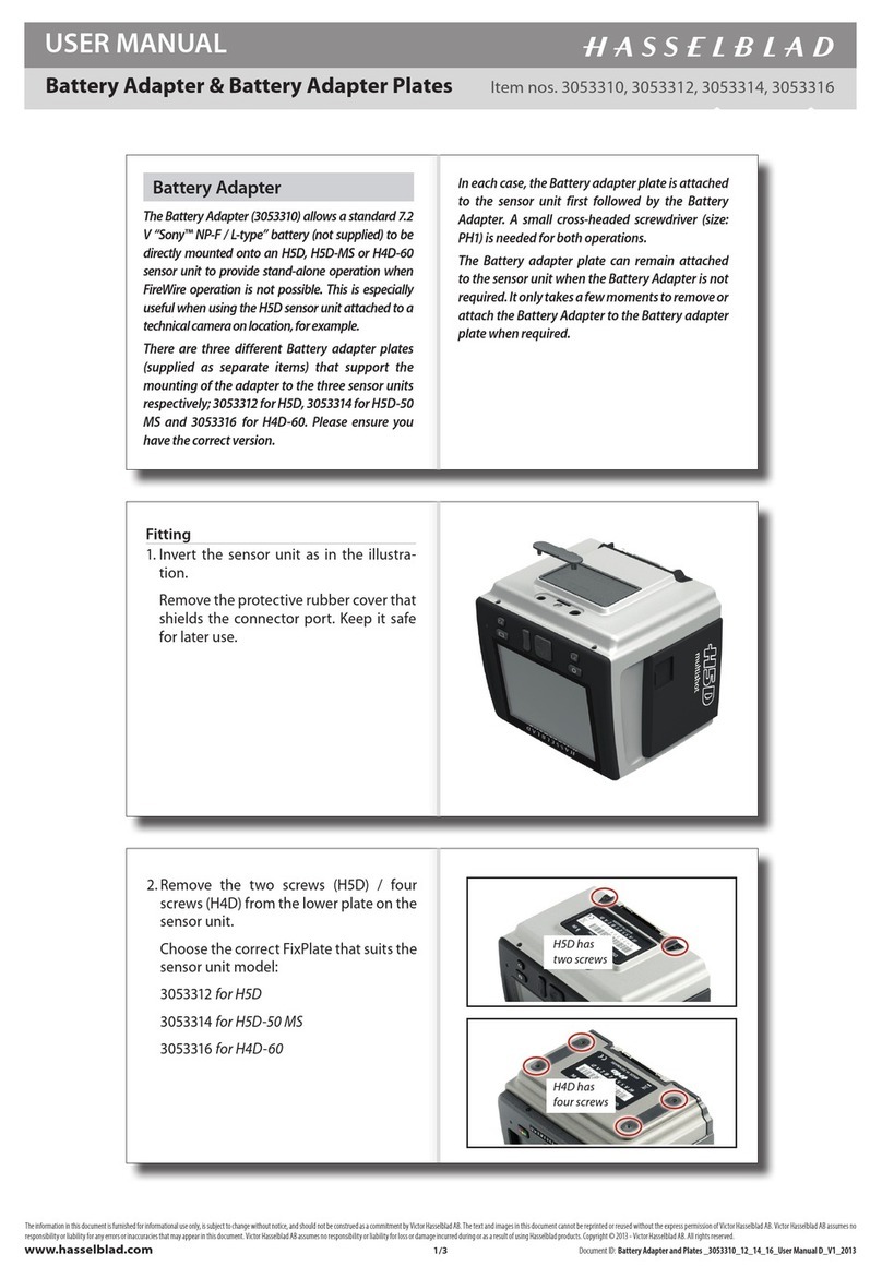 Hasselblad 3053310 user manual
