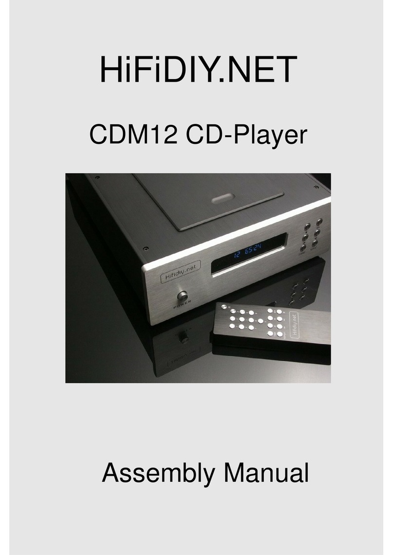 HiFiDiy CDM12 Assembly manual