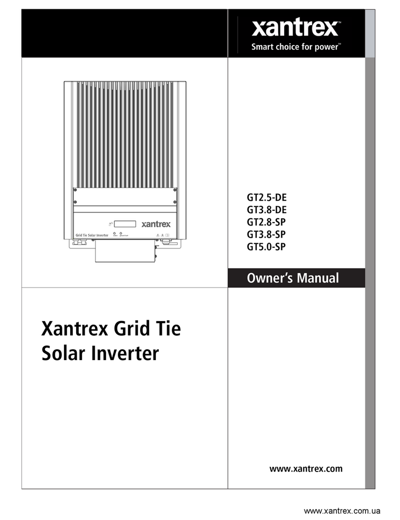 Xantrex GT 2.5-DE, GT 3.8-DE, GT 2.8-S User manual