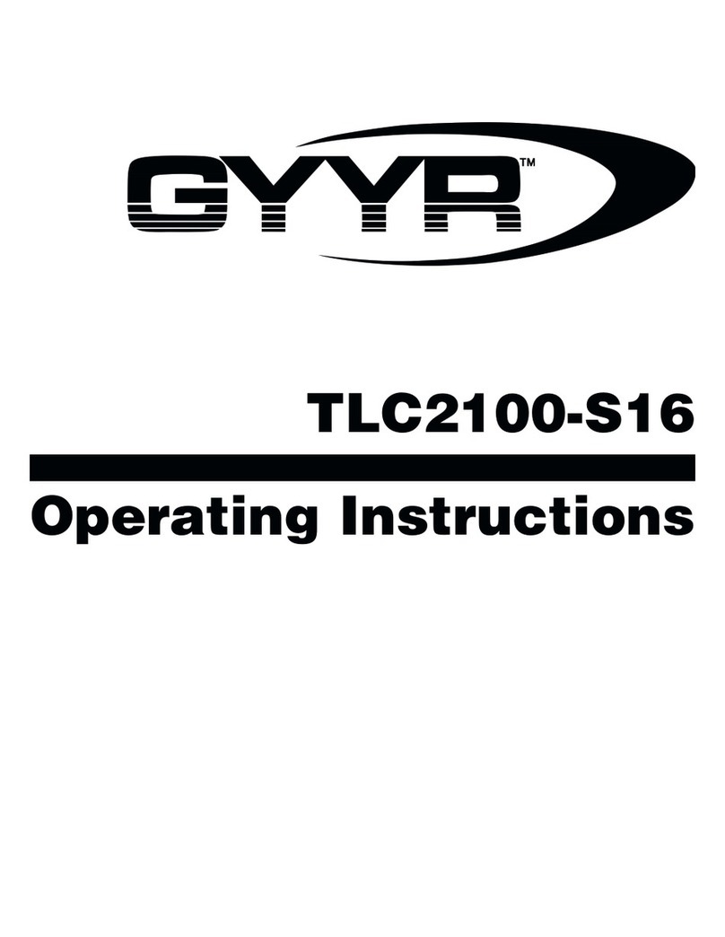 Gyyr TLC2100-S16 operating instructions