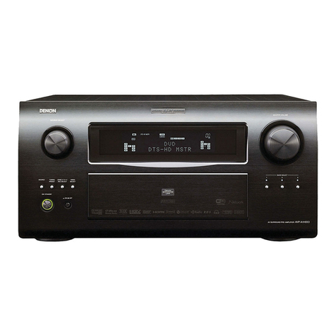 Denon AVP-A1HDCI - Ultra Reference A/V Network Streaming... User manual