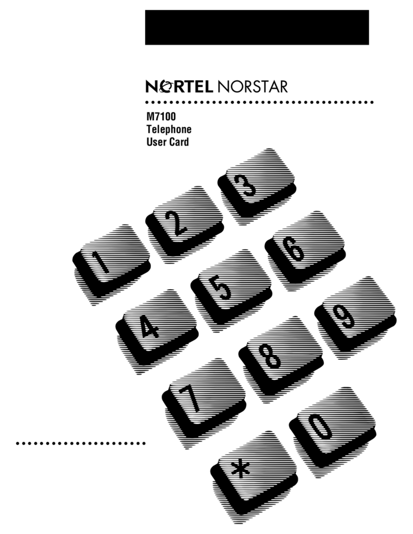 Nortel Norstar M7100 Parts list manual Nortel Norstar M7100 Parts list manual