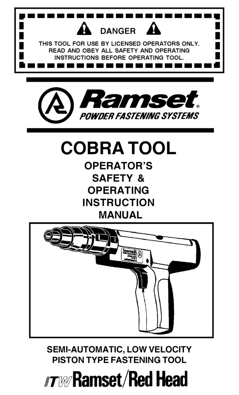 RAMSET Cobra Tool Maintenance and service guide