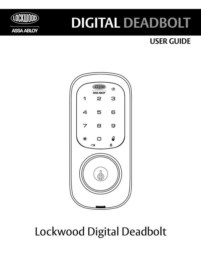 Lockwood Digital Deadbolt user guide