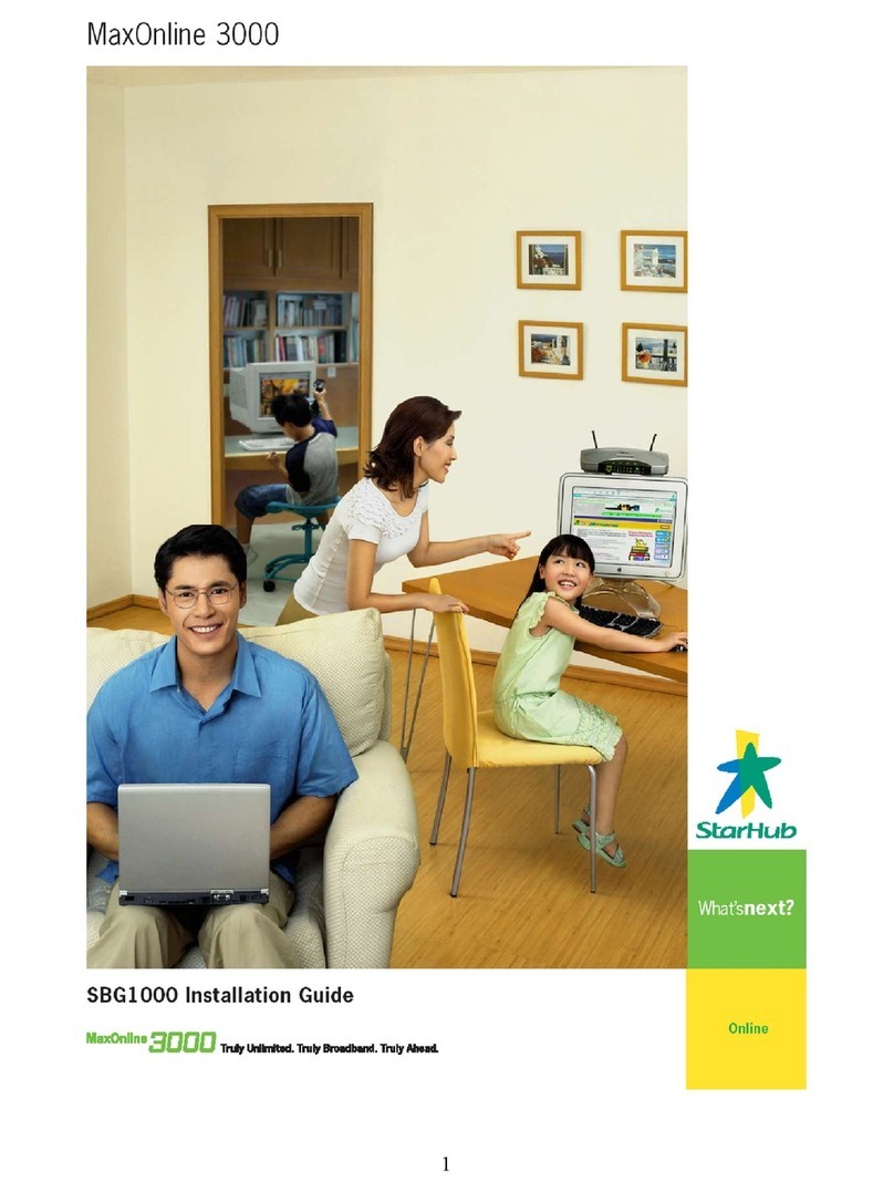 StarHub SBG1000 User manual