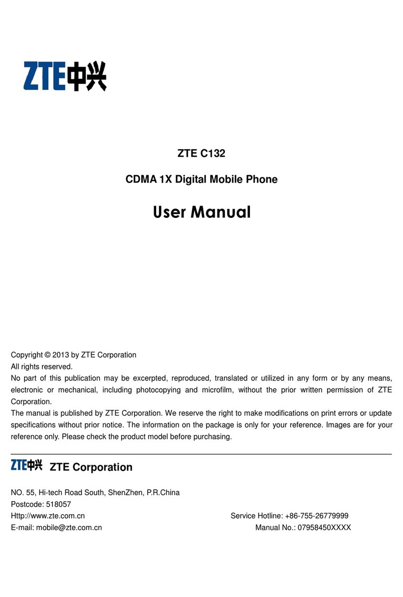 Zte C132 User manual