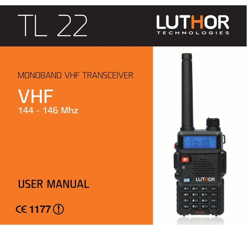 Luthor TL 22 user manual