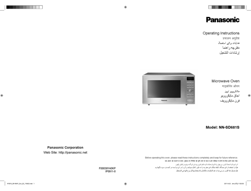 Panasonic NN-SD681S operating instructions