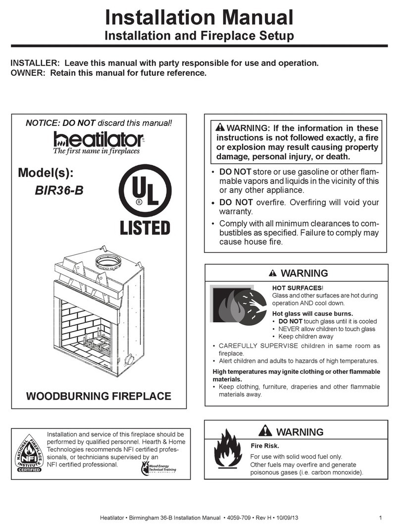 Heatilator BIR36-B installation manual Heatilator BIR36-B installation manual