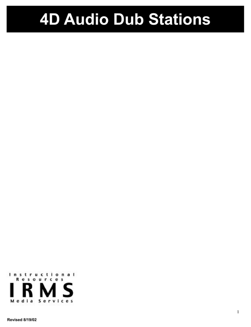 Marantz 4D Audio Dub Stations User manual