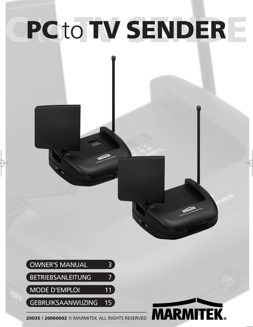 Marmitek PC to TV SENDER User manual