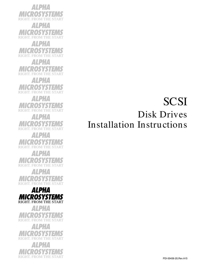 Alpha Microsystems SCSI installation instructions