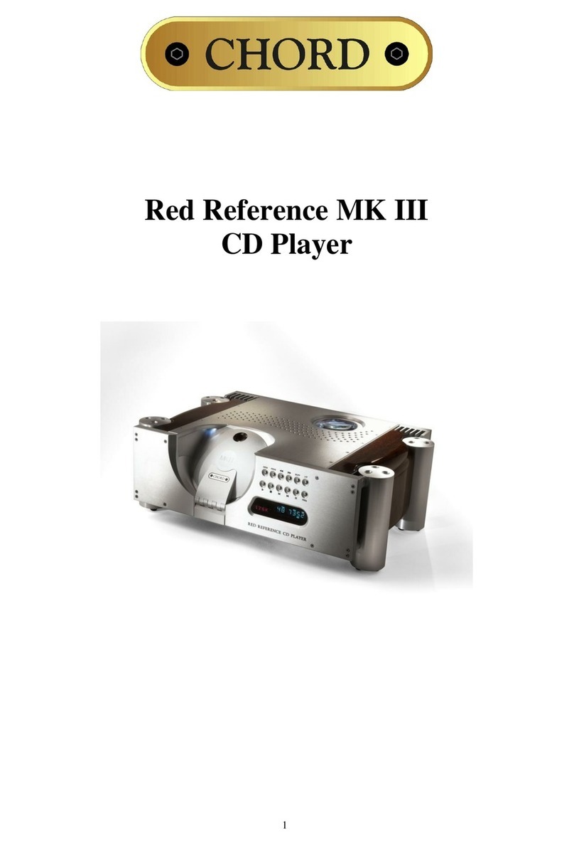 Chord Red Reference MK III User manual