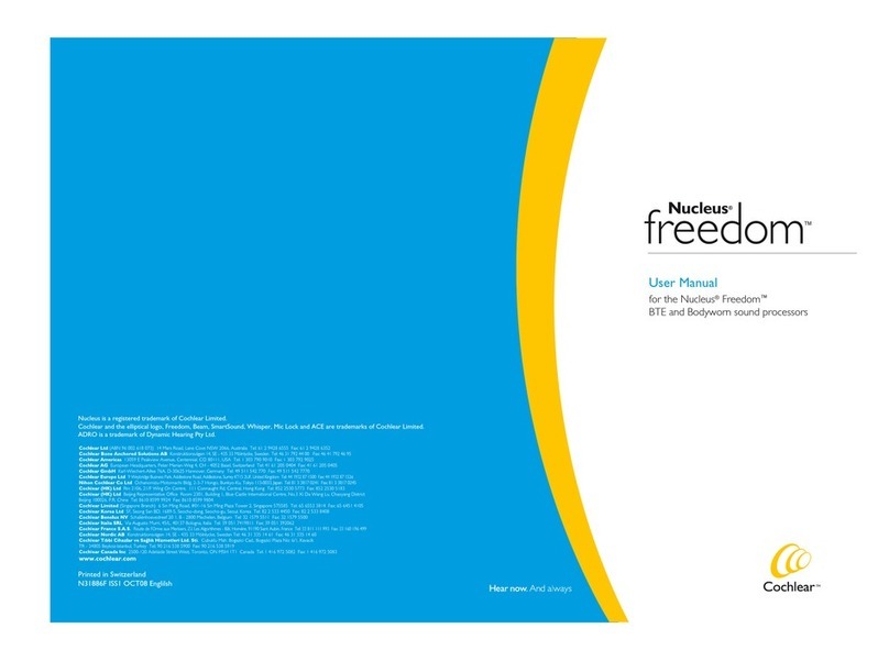 Nucleus Freedom BTE User manual