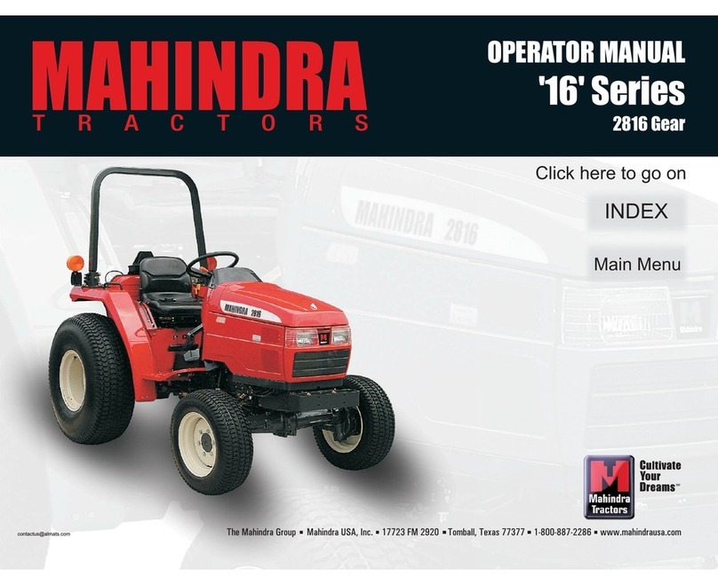 Mahindra '16' Series Operator's manual
