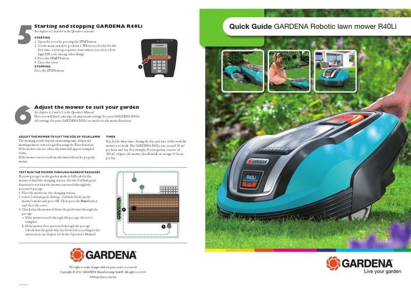 Gardena R40Li User manual