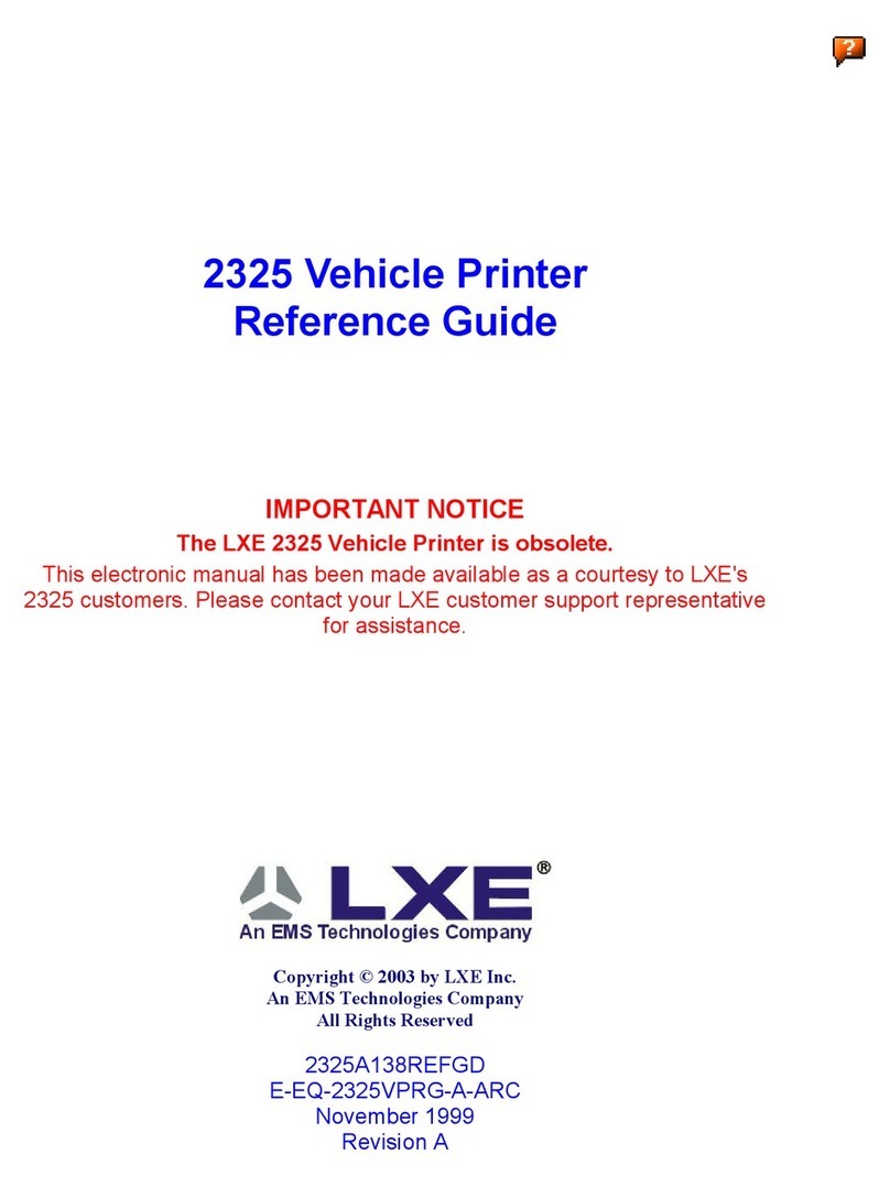 LXE 2325 Reference manual