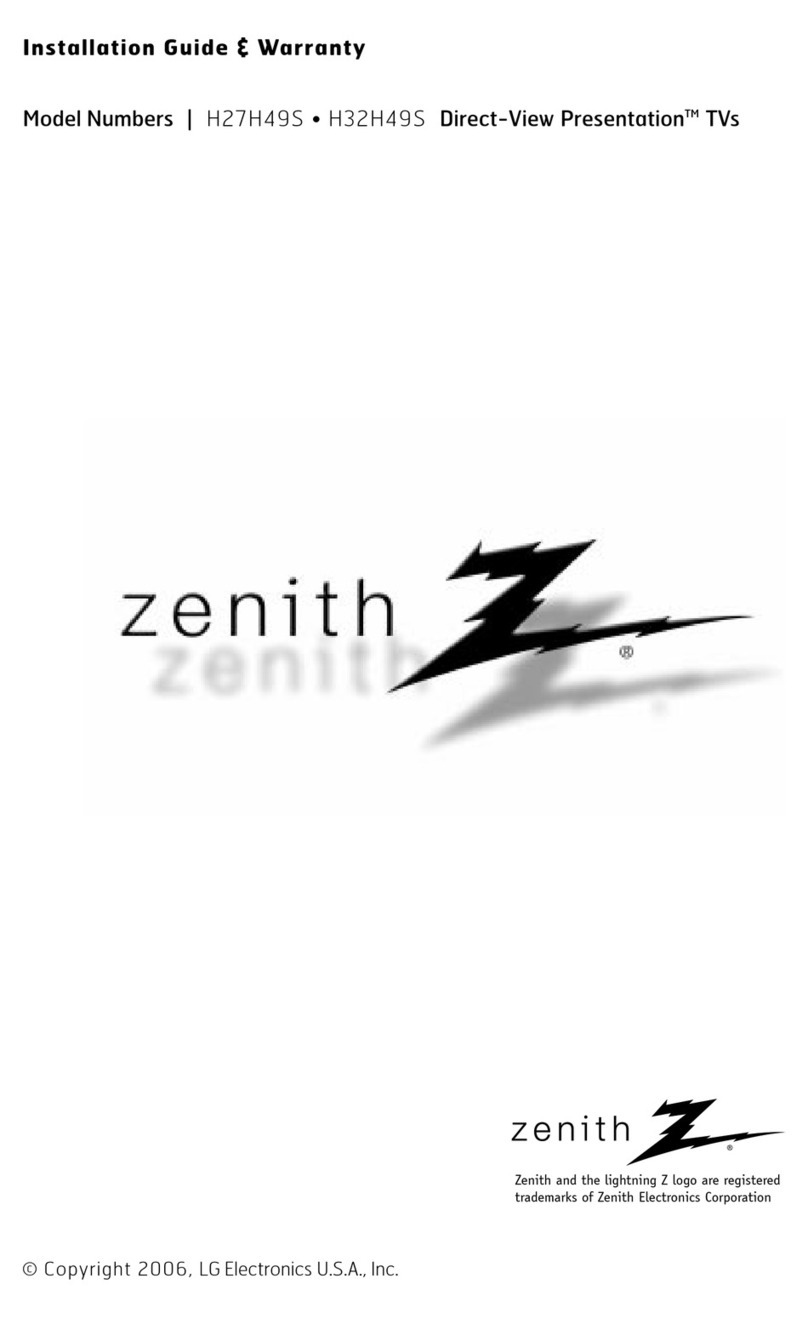 Zenith H27H49S User manual