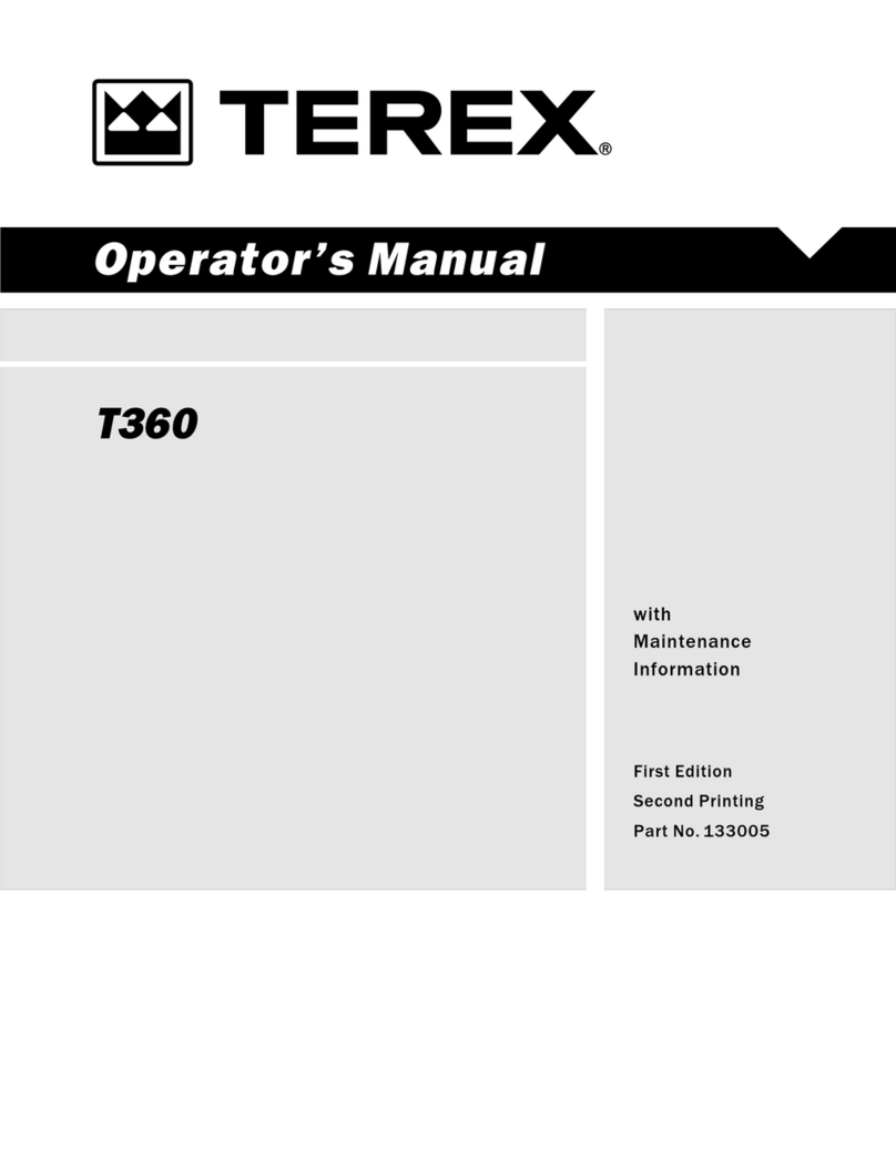 Terex T360 Operator's manual