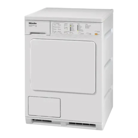 Miele VENTED DRYER T 1302 technical information