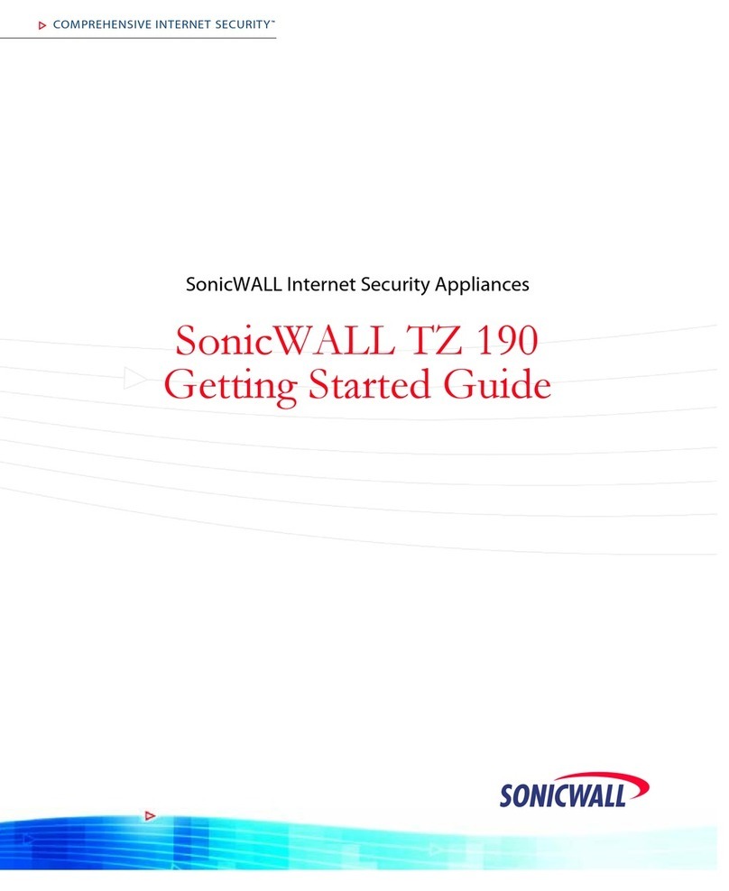 SonicWALL TZ 190 user manual SonicWALL TZ 190 user manual