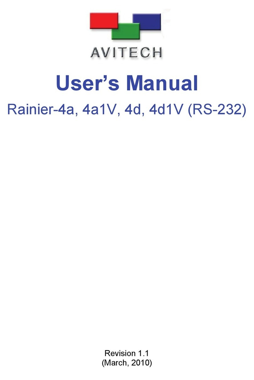 Avitech Rainier-4a user manual