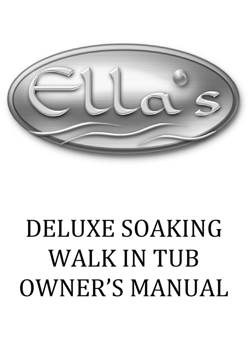 Ella's DELUXE SOAKING WALK IN TUB owner's manual