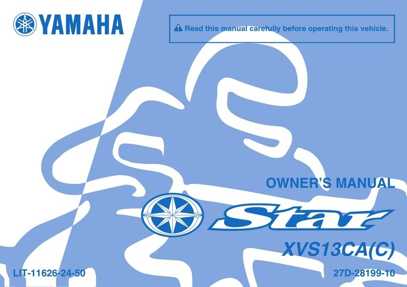 Yamaha Star XVS13CAC User manual