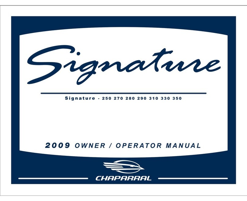 Chaparral Signature 250 Owner's manual