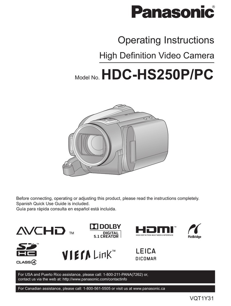 Panasonic HDC-HS250P/PC user manual Panasonic HDC-HS250P/PC user manual