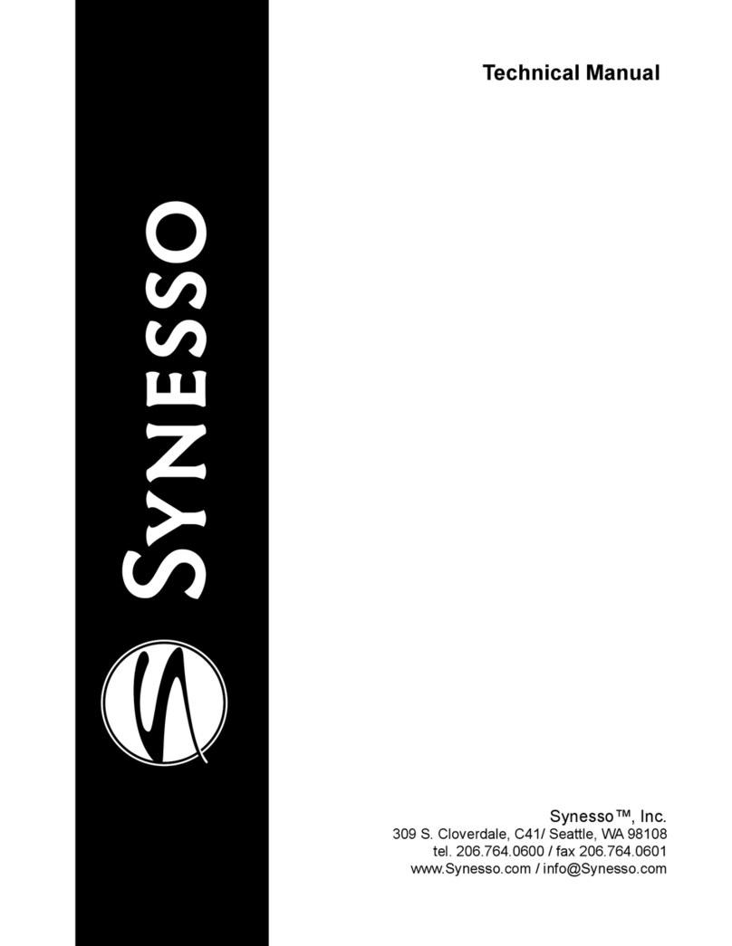 Synesso Espresso Machine User manual