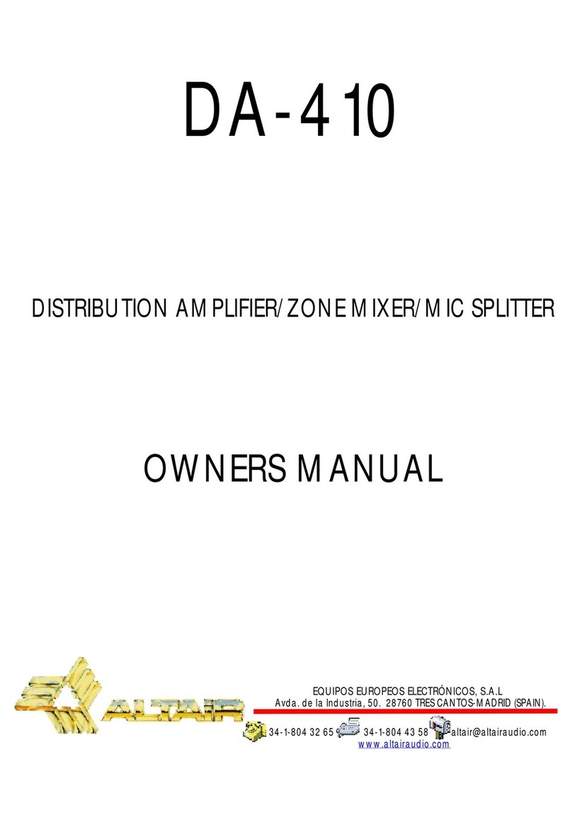 Altair DA-410 User manual