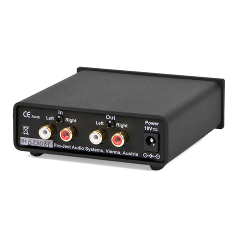 Pro-Ject Audio Systems Pro-Ject Head Box S User manual