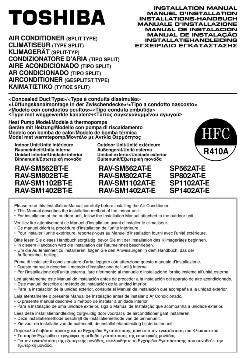 Toshiba RAV-SM562BT-E User manual