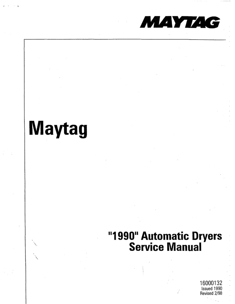 Maytag 111990" Automatic Dryers Service manual