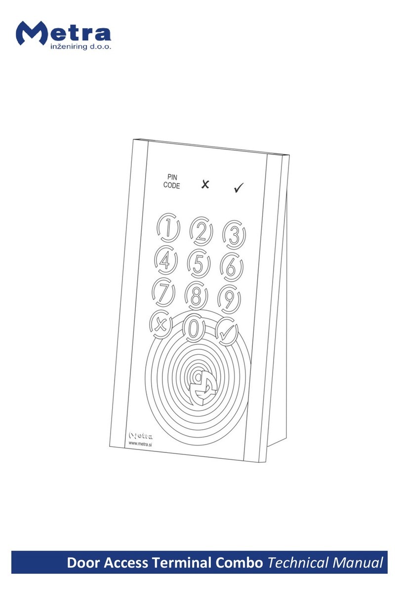 Metra Electronics Door Access Terminal Combo Technical manual Metra Electronics Door Access Terminal Combo Technical manual