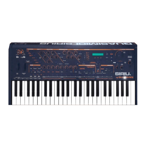 Quasimidi Sirius operating instructions