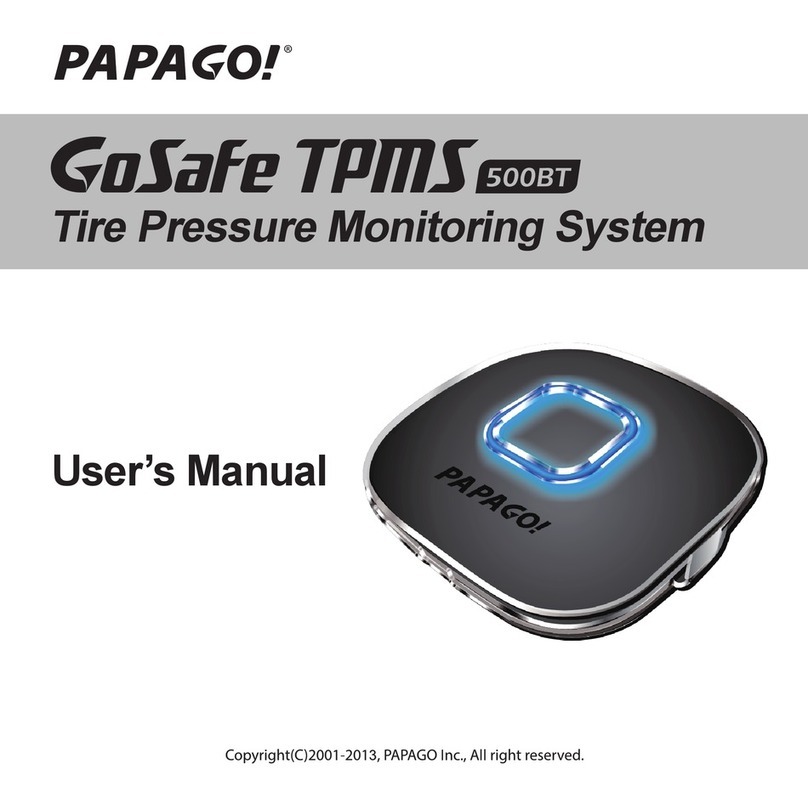 Papago GoSafe TPMS 500BT user manual Papago GoSafe TPMS 500BT user manual